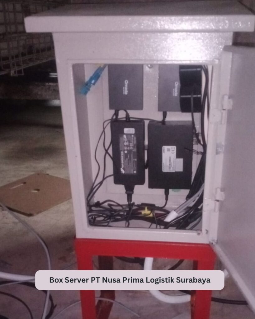 Box server untuk sistem CCTV PT Nusa Prima Logistik Surabaya